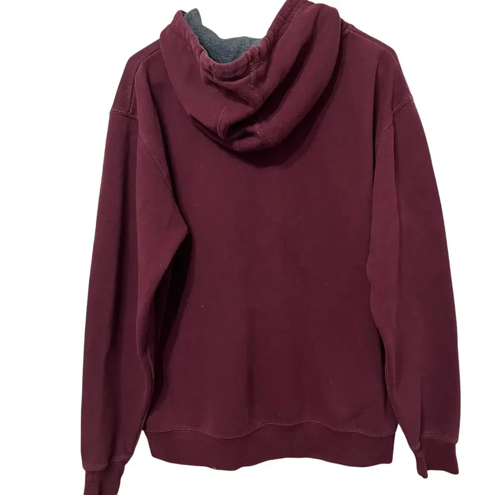 Texas A&M Hooded Sweatshirt‎ Sz Medium Burgundy Classic Academic